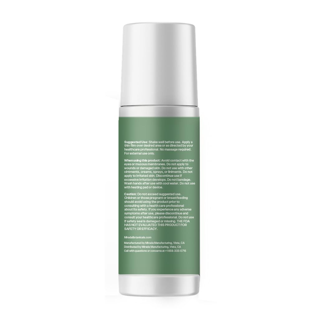 Mirada Botanicals Hemp Cooling Relief Roll-On – 2000mg - Menthol & Arnica – Muscle & Joint Support Mirada BotanicalsAu supplements