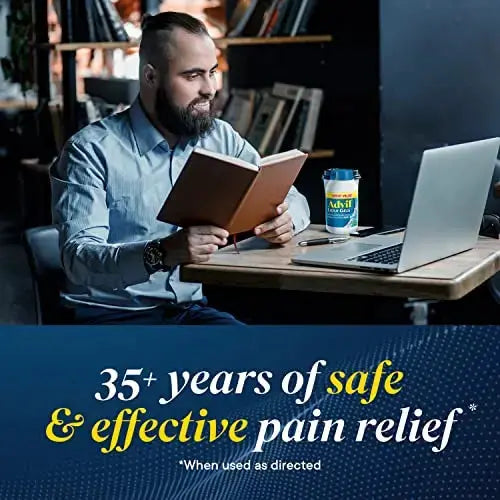 Advil Liqui-Gels Pain Reliever and Fever Reducer, Pain Medicine for Adults with Ibuprofen 200mg for Headache, Backache, Menstrual Pain and Joint Pain Relief - 50x2 Liquid Filled Capsules AdvilAu supplements