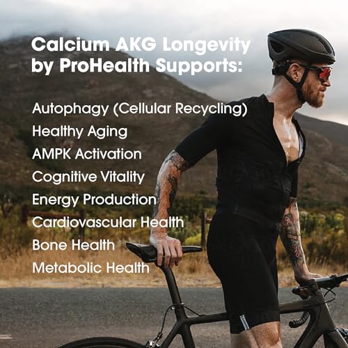 ProHealth Calcium AKG Longevity (Alpha Ketoglutarate) (1,000 mg per 2 Capsule Serving ProHealthUS supplements