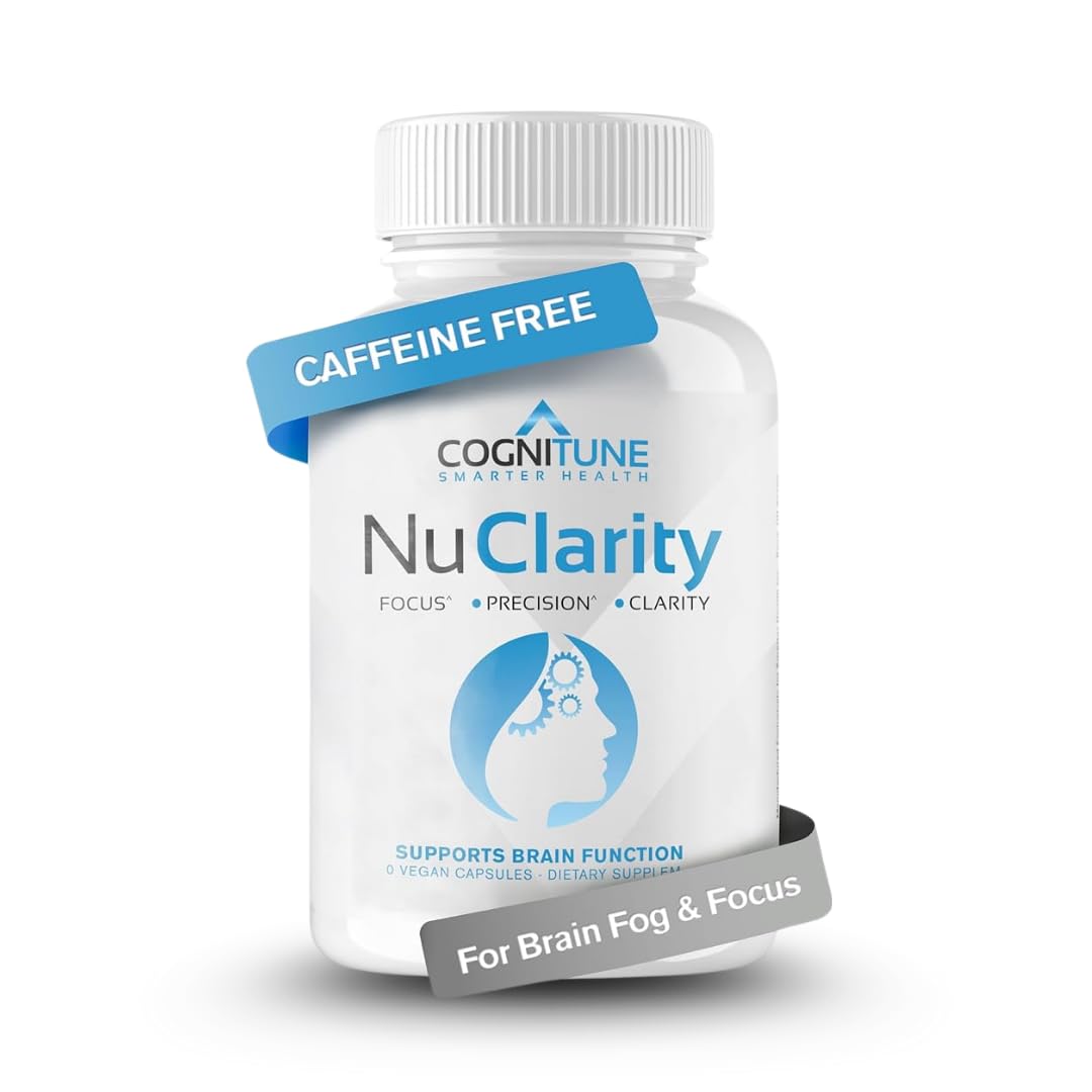 CogniTune NuClarity Brain Supplement for Memory and Focus - Caffeine-Free Nootropic for Mental Clarity Without Jitters - with Ginkgo Biloba, Bacopa Monnieri, Alpha-GPC for Cognitive Support CogniTuneAu supplements