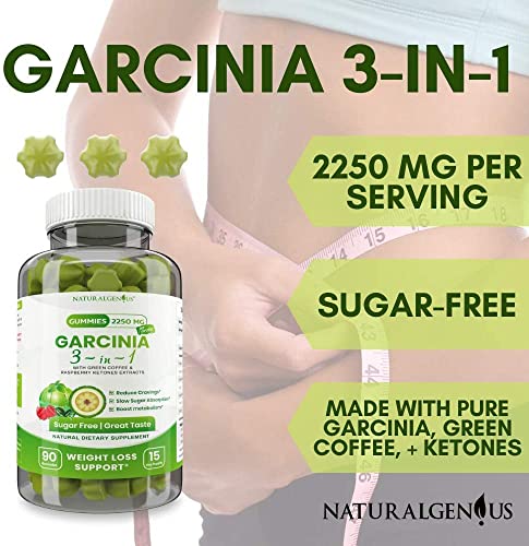 Fat Burning Gummies Pure Extract Garcinia Cambogia, Green Coffee, Raspberry Ketones NATURALGENIUSAu supplements