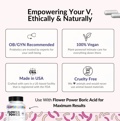 Flower Power 'Divine Vagine' Blend - 30 ct for Balance Urinary Tract Infection, V Health Support for Women Flower PowerAu supplements