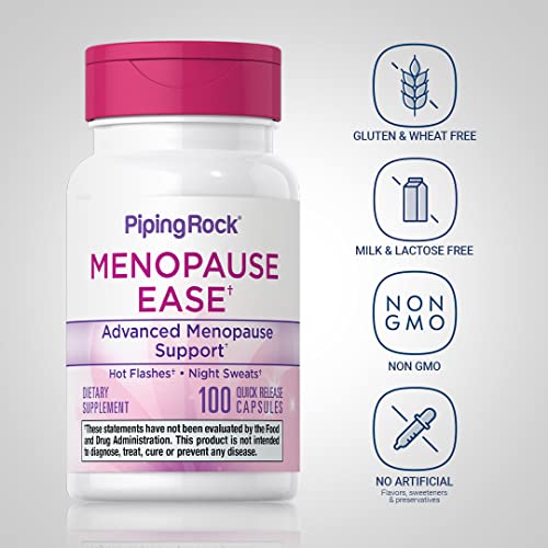 Menopause Supplement for Women | 100 Capsules | Advanced Support Formula | for Night Piping RockAu supplements