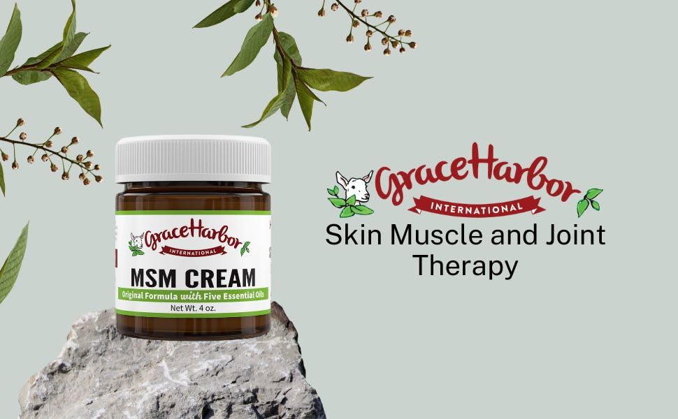 Grace Harbor MSM Cream – Variety 3 Pack – Daily Skin, Joint and Muscle Rub – Best Goat Milk Unscented Baby Lotion for Severly Dry Skin – Therapeutic Essential Oils and Fragrance Free – 4 oz Grace Harbor InternationalAu supplements