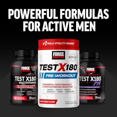FORCE FACTOR Test X180 Ignite Testosterone Booster for Men, Testosterone Support Force FactorAu supplements
