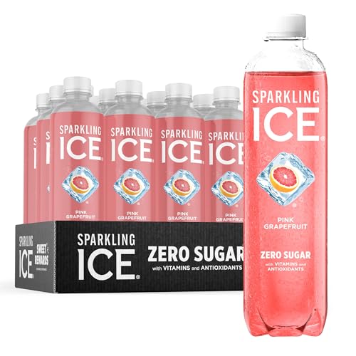 Sparkling Ice, Pink Grapefruit Sparkling Water, Zero Sugar Flavored Water, with Antioxidants Sparkling ICEUS supplements