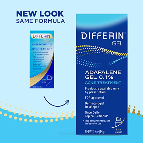 Differin Acne Treatment Gel, 30 Day Supply, Retinoid Treatment for Face DifferinUS supplements