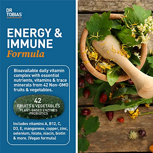 Dr. Tobias Adult Multivitamin for Women & Men, Energy & Immune Support from 42 Fruits Dr. TobiasUS supplements