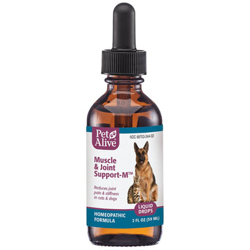 PetAlive Muscle and Joint Support-M - Natural Homeopathic Formula for Joint Pain and Stiffness in Pets - Supports Joint Health and Movement in Dogs and Cats - 59 mL PetAliveAu supplements