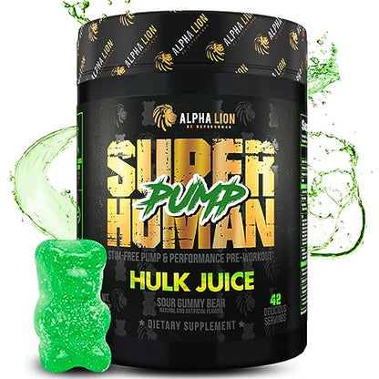 ALPHA LION Superhuman Pump Pre Workout Powder, Nootropic Caffeine & Stim Free ALPHA LIONUS supplements