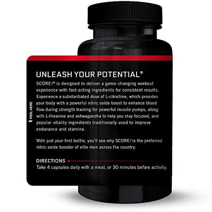 FORCE FACTOR Score!, 2-Pack, Nitric Oxide Supplement for Men, Nitric Oxide Booster Force FactorUS supplements