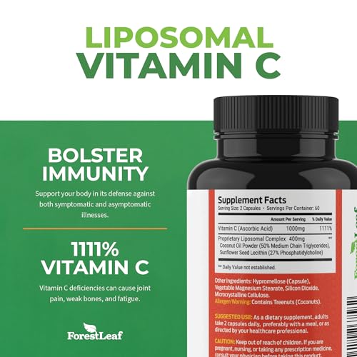 ForestLeaf Liposomal Vitamin C - Liposomal VIT C - 1000mg Capsules ForestLeafAu supplements