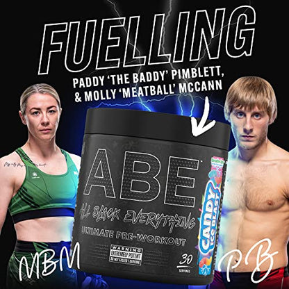 ABE All Black Everything Pre Workout Energy, Increase Physical Performance with Citrulline Applied NutritionUS supplements