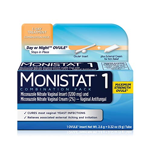 MONISTAT 1-Dose Yeast Infection Treatment, 1 Ovule Insert & External Itch Cream MonistatAu supplements