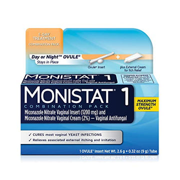 MONISTAT 1-Dose Yeast Infection Treatment, 1 Ovule Insert & External Itch Cream MonistatAu supplements