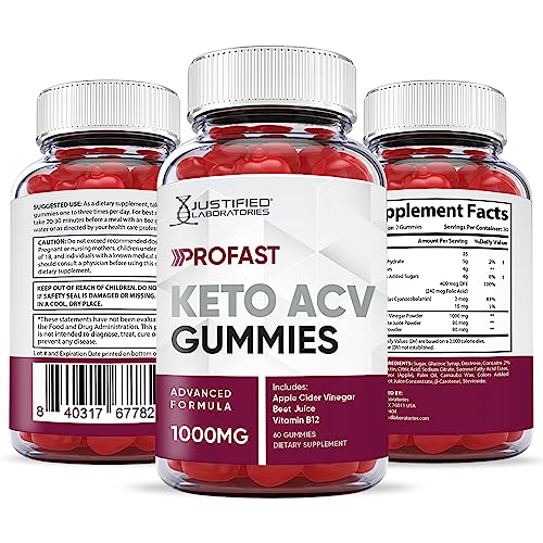 Justified Laboratories ProFast Keto ACV Gummies 1000MG Pro Fast Vegan Non GMO Justified LaboratoriesAu supplements
