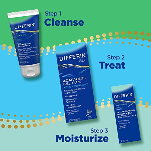 Differin Acne Treatment Gel, 90 Day Supply, Retinoid Treatment For Face DifferinUS supplements