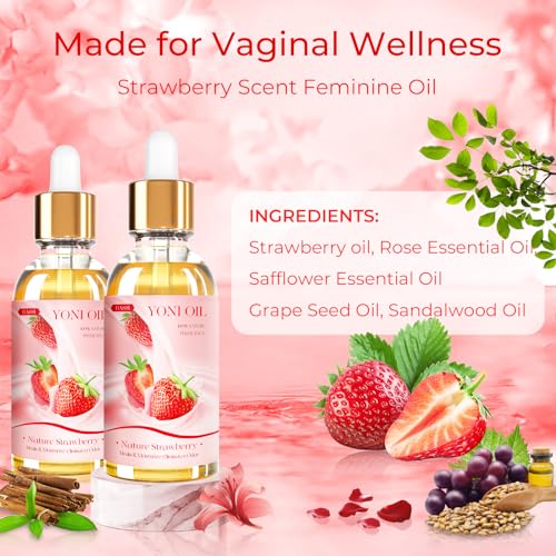 BASSI 2PCS Yoni Oil Organic Feminine Oil Vaginal Moisturizer - Ph Balance for Women - Feminine Deodorant BASSIAu supplements