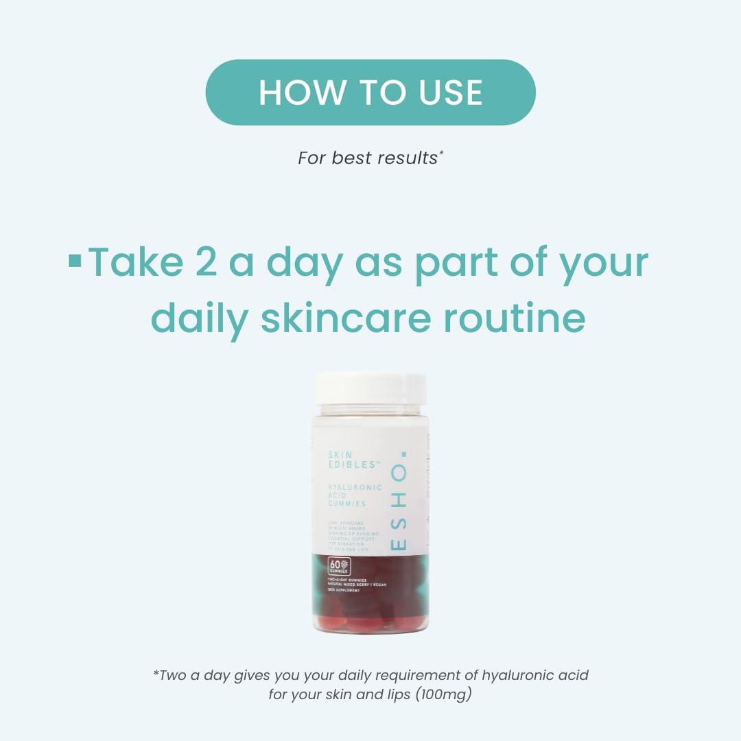 ESHO. Skin Edibles - Hyaluronic Acid-Infused Skin & Lip Care Gummies ESHOUS supplements