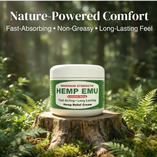 Hemp Emu Hemp Cream – 4oz Cream Hemp EmuAu supplements