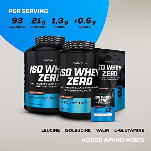 BioTechUSA Iso Whey Zero, Lactose, Gluten, Sugar Free, Premium Whey Protein Isolate, 500 g, Salted Caramel BioTechUSAAu supplements