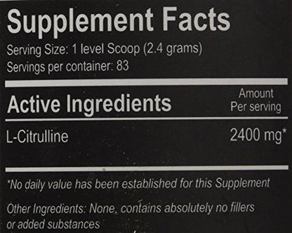 Muscle Feast Premium Vegan L-Citrulline Powder, Enhance Muscle Pumps, Improve Muscle Muscle FeastUS supplements