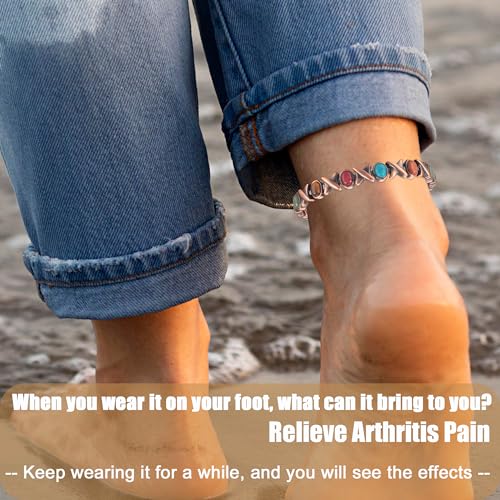 MagVIVACE Copper Anklet for Women for Arthritis and Joint, Magnetic Therapy Ankle Bracelet, Jewelry Gift MagVIVACEAu supplements