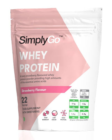 SimplyGo Whey Protein Powder | 900g | Simply Add 30g to Water, Juice or Shakes Simply SupplementsAu supplements