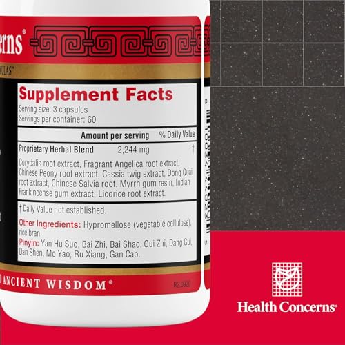 Health Concerns Channel Flow – Muscle Relaxation & Pain Support Supplement for Men & Women – Corydalis Root Extract – Chinese Herbal Formula for Headaches, Joint & Menstrual Discomfort – 180 Capsules Health ConcernsAu supplements