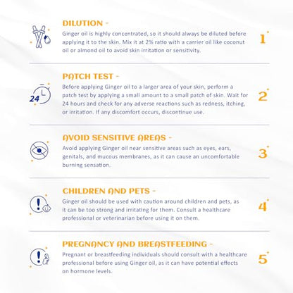 HIQILI Pure Ginger Essential Oil 3.38 Fl Oz, Pure Natural Premium Ginger Oil for Massage HIQILIUS supplements