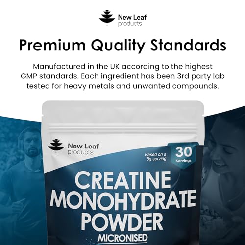 Creatine Monohydrate Powder 100% Pure Micronized Creatine - 150g Increased Absorption NEW LEAF PRODUCTSUS supplements