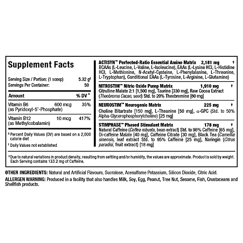 ALLMAX MUSCLEPRIME, White Raspberry - 266 g - Advanced Grade Pre-Workout ALLMAX NutritionAu supplements