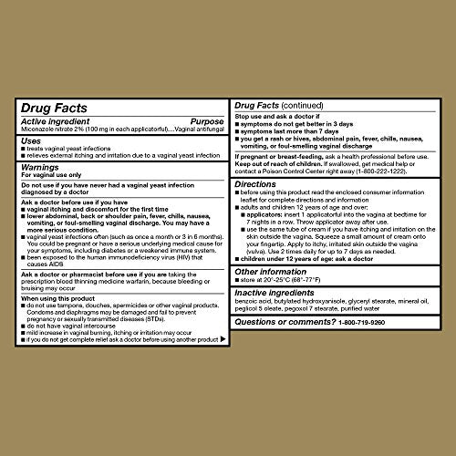 GoodSense Miconazole 7, Miconazole Nitrate Vaginal Cream (2 Percent), Vaginal Antifungal, 7-Day Treatment GoodSenseAu supplements