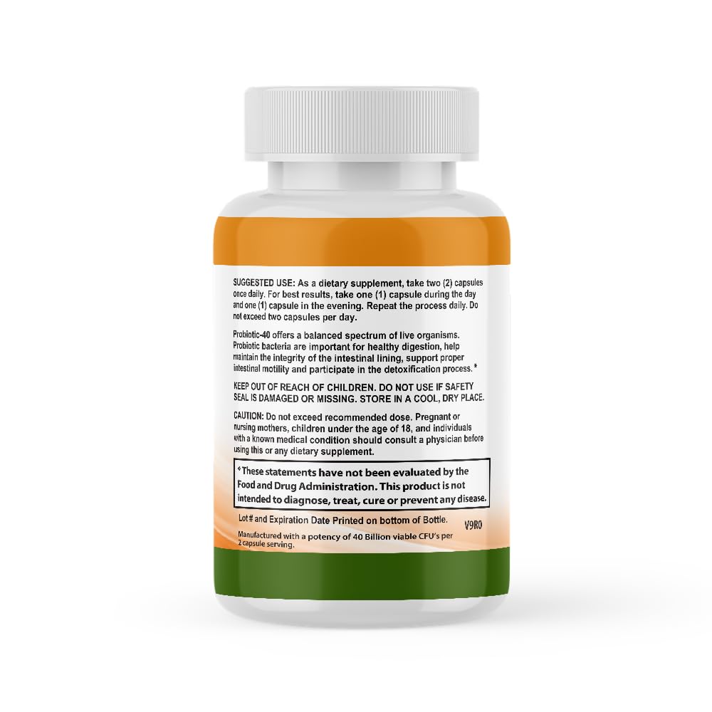 CALMING BLENDS Probiotic, 40 Billion CFU, Bi-Pass Delivery System for Maximum Effectiveness, Shelf Stable, 60 Vegetable Capsules CALMING BLENDSAu supplements