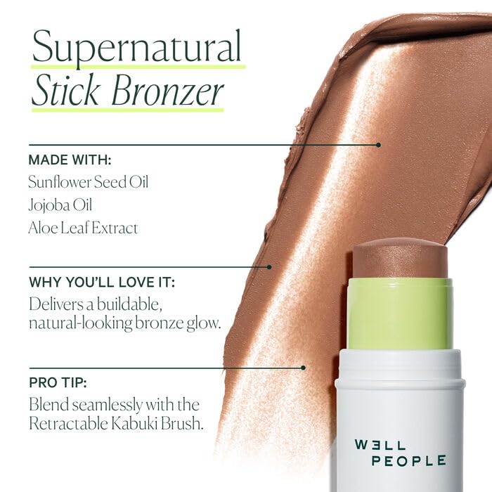 Well People Supernatural Stick Bronzer, Multi-use Hydrating Bronzer Stick For Glowing Skin, Hydrating Formula, Vegan & Cruelty-free, Golden Bronze Well PeopleAu supplements