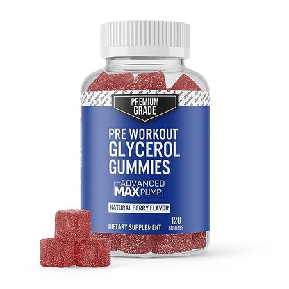 VitaPatch Premium Grade Glycerol Gummies Stim Free Pre Workout - Intense Pump VitaPatchUS supplements
