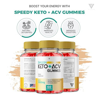 Speedy Keto ACV Gummies, Speedy Keto ACV Gummies Advanced Weight Loss 750MG FyvusUS supplements