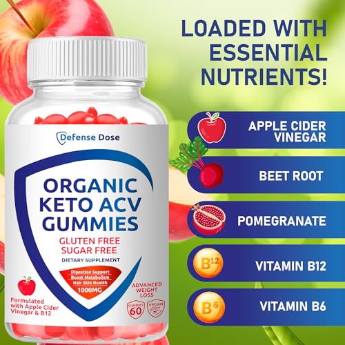 Organic Keto ACV Gummy Advanced Weight Loss - Gluten & Sugar Free Pro Active Rapid Belly Defense DoseUS supplements