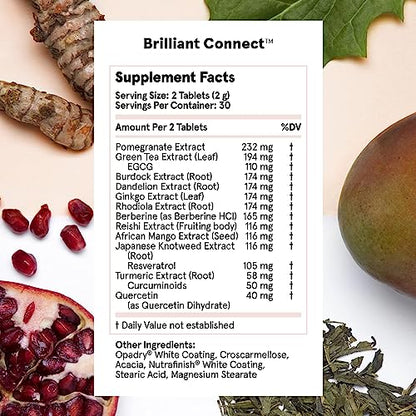 Brilliant Connect Period Health Supplement – Promotes Relief from Cramps, Fatigue Feel BrilliantUS supplements