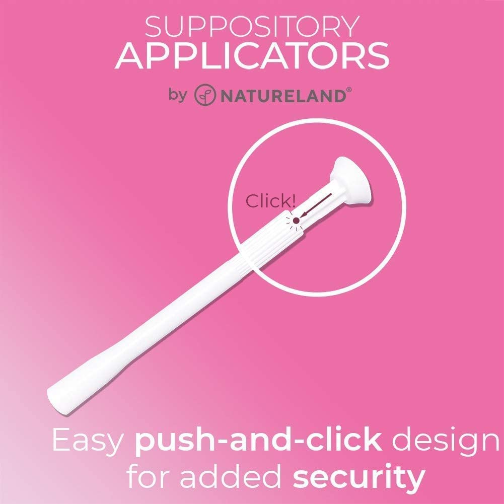 Natureland [40 Count Boric Acid Suppositories 600mg w/ [20 Pack] Vaginal Applicator - Feminine Care NaturelandAu supplements