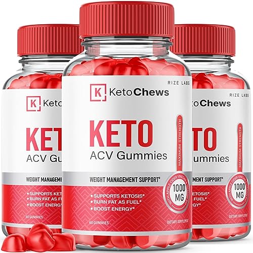 (3 Pack) Keto Chews Gummies - Keto Chews ACV Gummies for Weight Loss 525 MG rize labsAu supplements
