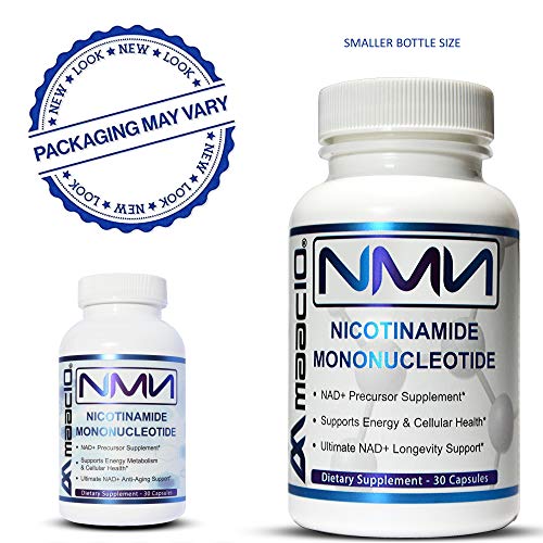 MAAC10 NMN Supplement Real Nicotinamide Mononucleotide (NMN 125mg Capsules). The Most Powerful NAD+ Precursor More Stable Than Riboside. We use 99% Pure Pharmaceutical Grade Stabilized NMN (30 Count) MAAC10Au supplements