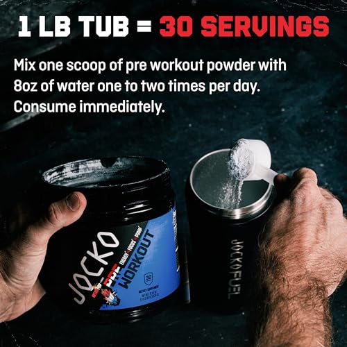 JOCKO FUEL Ultimate Pre Workout Powder - Pre-Workout Energy Powder Drink for Men JOCKO FUELUS supplements