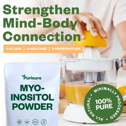 Purisure Myo-Inositol Powder, 250g, Fertility, Hormonal Balance and Ovarian Support PurisureUS supplements