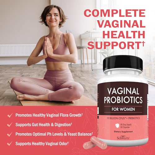 16in1 Vaginal Probiotics for Women (10 Powerful Strains + Organic Prebiotics) BioSchwartzAu supplements