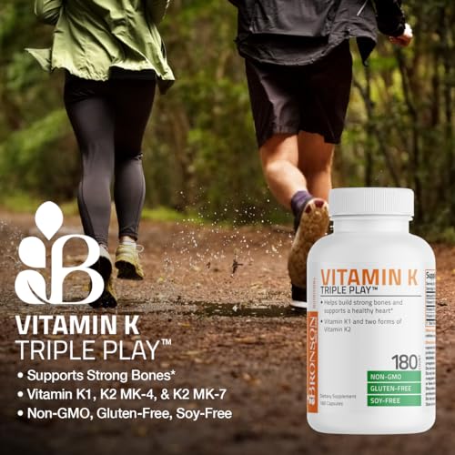 Vitamin K Triple Play (Vitamin K2 MK7 / Vitamin K2 MK4 / Vitamin K1) Full Spectrum BronsonAu supplements