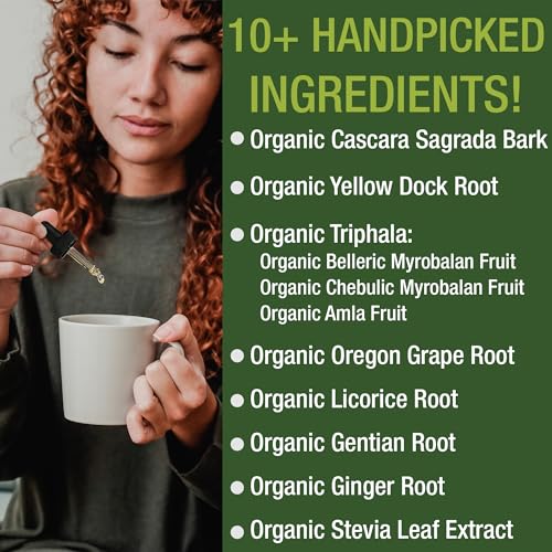USDA Organic Colon Cleanse Liquid Drops. Vegan, Kosher Colon Cleanser & Detox Supplement Peak PerformanceAu supplements