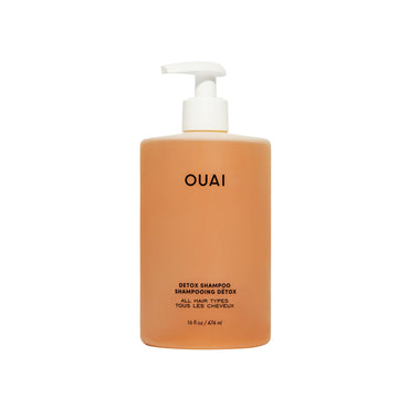 OUAI Detox Shampoo - Clarifying Shampoo for Build Up, Dirt, Oil, Product and Hard Water - Apple Cider Vinegar & Keratin for Clean, Refreshed Hair - Sulfate-Free Hair Care (16 oz) OUAIAu supplements