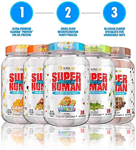 ALPHA LION Superhuman Whey Protein Powder, Great Tasting Pure Whey Protein Isolate ALPHA LIONAu supplements