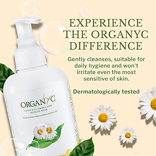 Organyc Feminine Intimate Wash for Sensitive Skin with Chamomile, Free from Chlorine, Parabens OrganycAu supplements